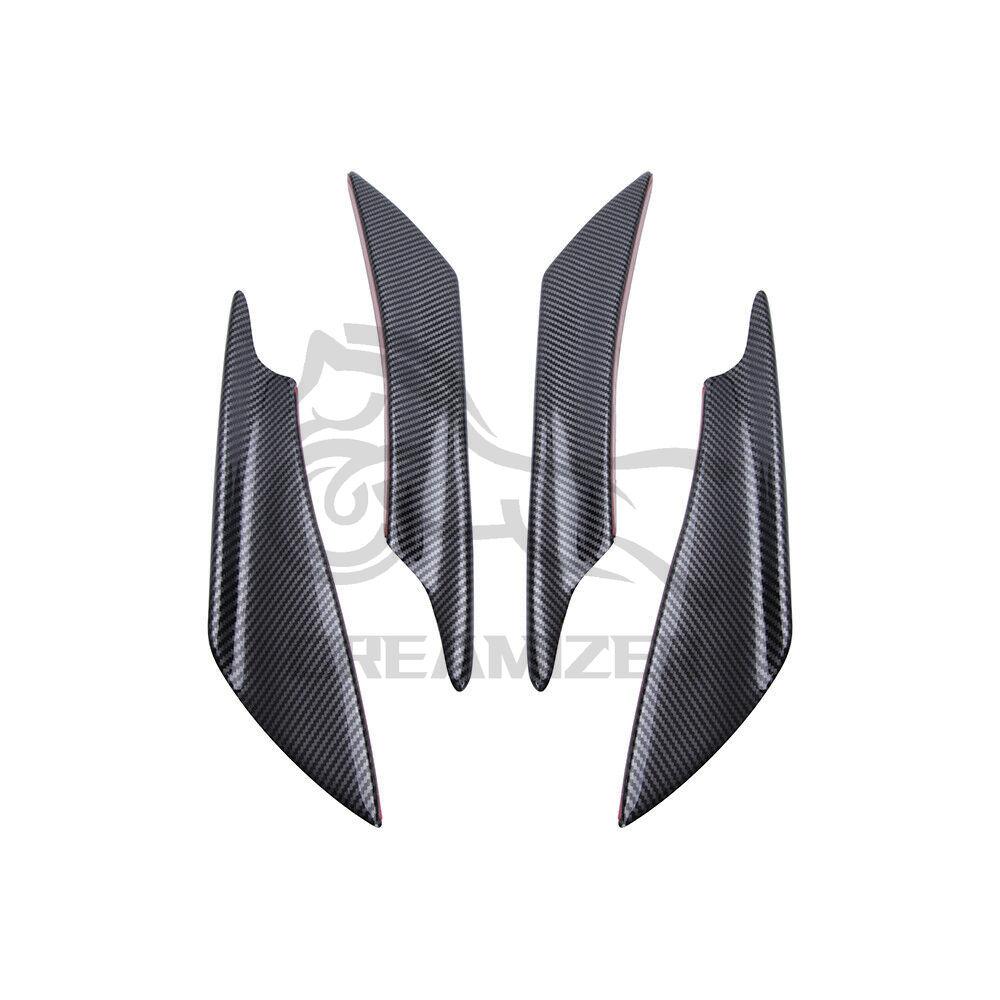 Paraurti Anteriore Auto Canard Splitter Lip Diffusore Splitter Protezione Graffi Copertura Carbonio
