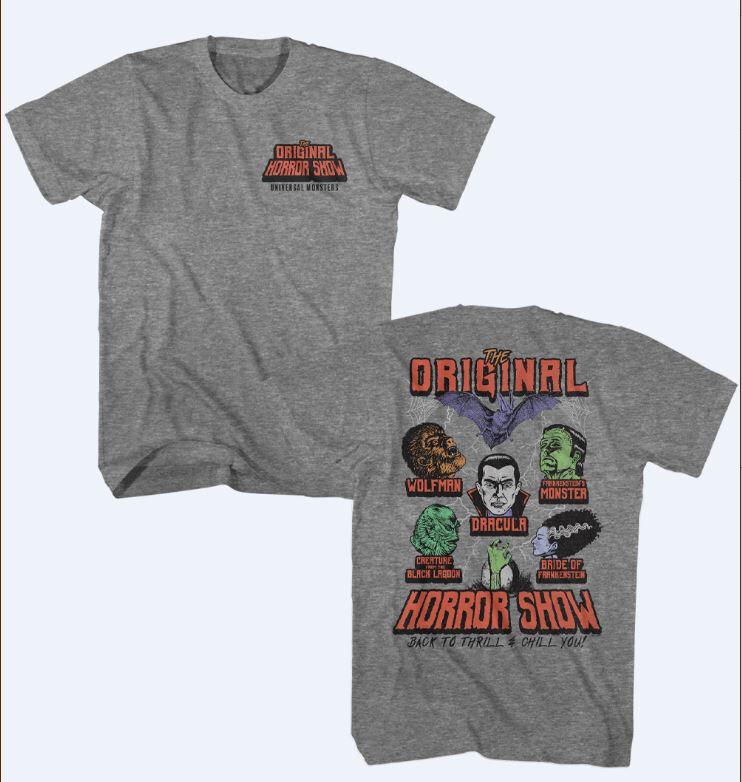 Universal Monsters Movies The Original Horror Show Thrill Chill Men T Shirt XXXXL