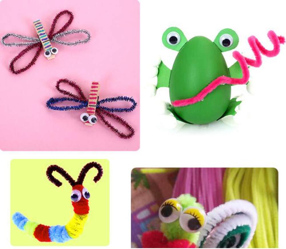 HJ Doll Black Moving Doll Toy DIY Handmade Eyes, Eyes, Eyes, Eyes, Stick-On (15mm, 1000pcs)
