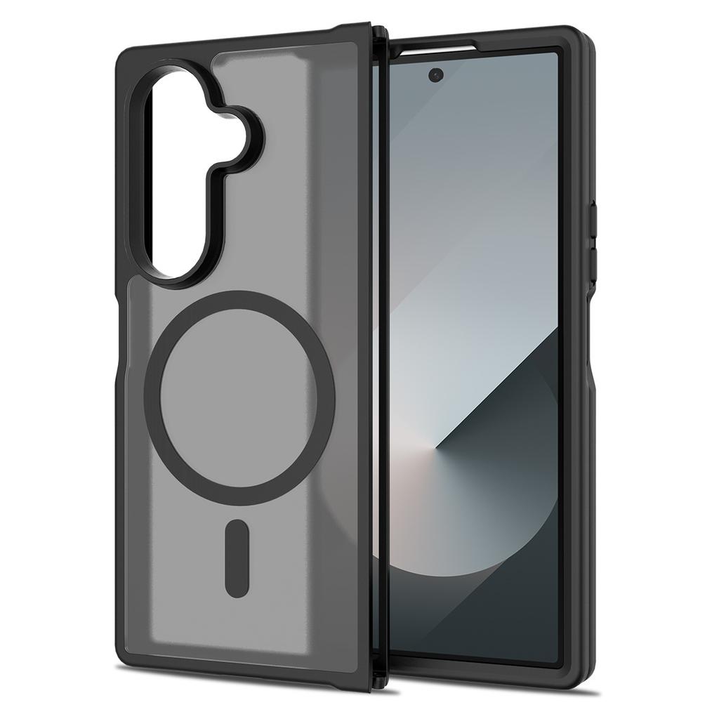 for Magsafe Wireless Charging Phone Case for Samsung Galaxy Z Fold 6 7 Fold6 Fold7 Translucent Shockproof Magnetic Cover