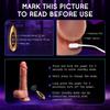 Jucării sexuale cu vibrator vibrator cu împingere - Dildo-uri realiste pentru stimularea anală a punctului G cu 8 împingeri și 10 vibrații în modul de încălzire Muie Dildo din silicon