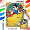 Snow White Digital Painting Oil Painting Art Kit. Handmade Diy Painting Home Decoration Gifts for Butterfly Flower Lovers
