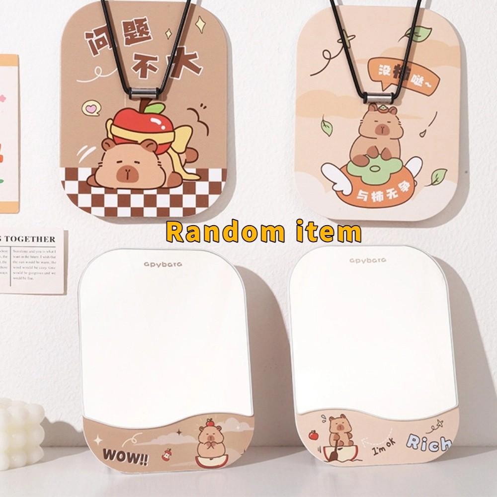 Cartoon Standing Makeup Mirror Adjustable Single-sided Mirror Creative Folding Makeup Mirror  Gift