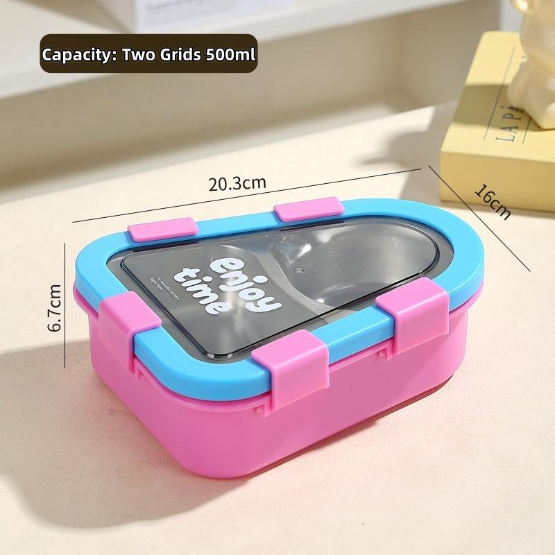 Triangular 304 Stainless Steel Bento Lunch Box Removable 3 Slots Inner Layer Reusable Food Container for Meal Prep