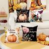 Thanksgiving Festliche Atmosphäre Kürbiselemente Digitale Buchstabenbedruckte Kissenbezüge Umarmungsdekoration Wohnzimmer Heimkissenbezüge