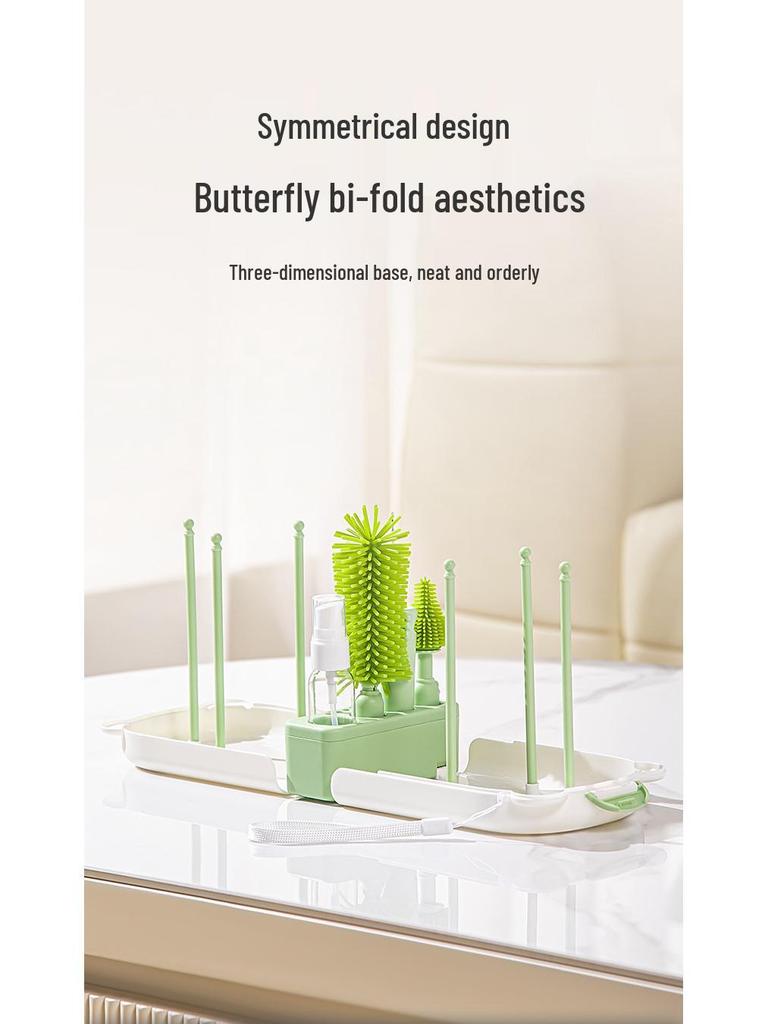 Silikon Babyflaschenbürste & Saugerreiniger Reise-Set