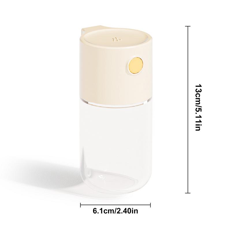 Salt Shaker Dispenser Measuring Salt And Pepper Shakers With Lid Precise Push Type Seasoning Bottle Sprinkle 0.5 Grams Salt