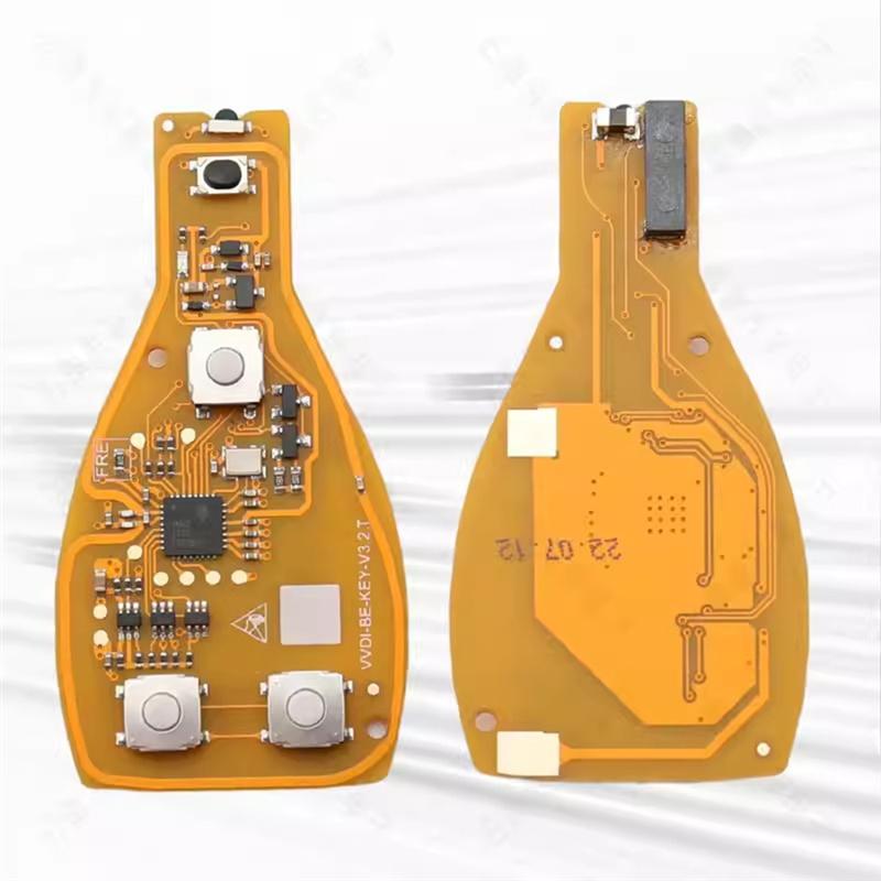 VVDI BE Key Pro 3 Button Remote Car Key For Mercedes Benz For V4.2 PCB Remote Key Chip 315/433Mhz Improved Version