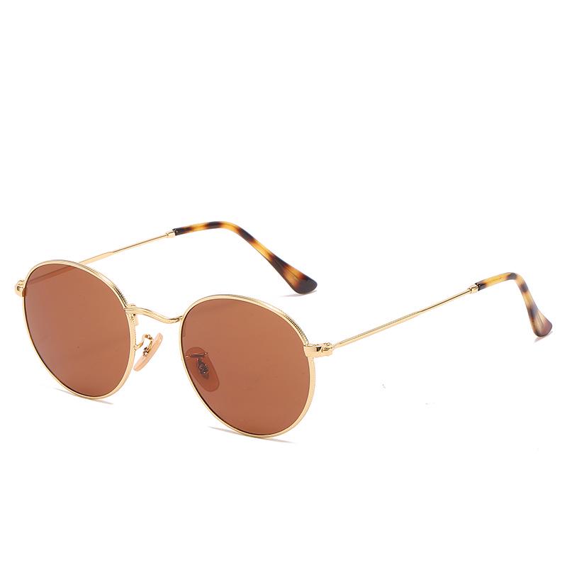 Clearance Metal Polarized Round Frame Sunglasses Anti-UV for Men  Women