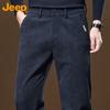 Jeep Men's Corduroy Straight Leg Casual Pants