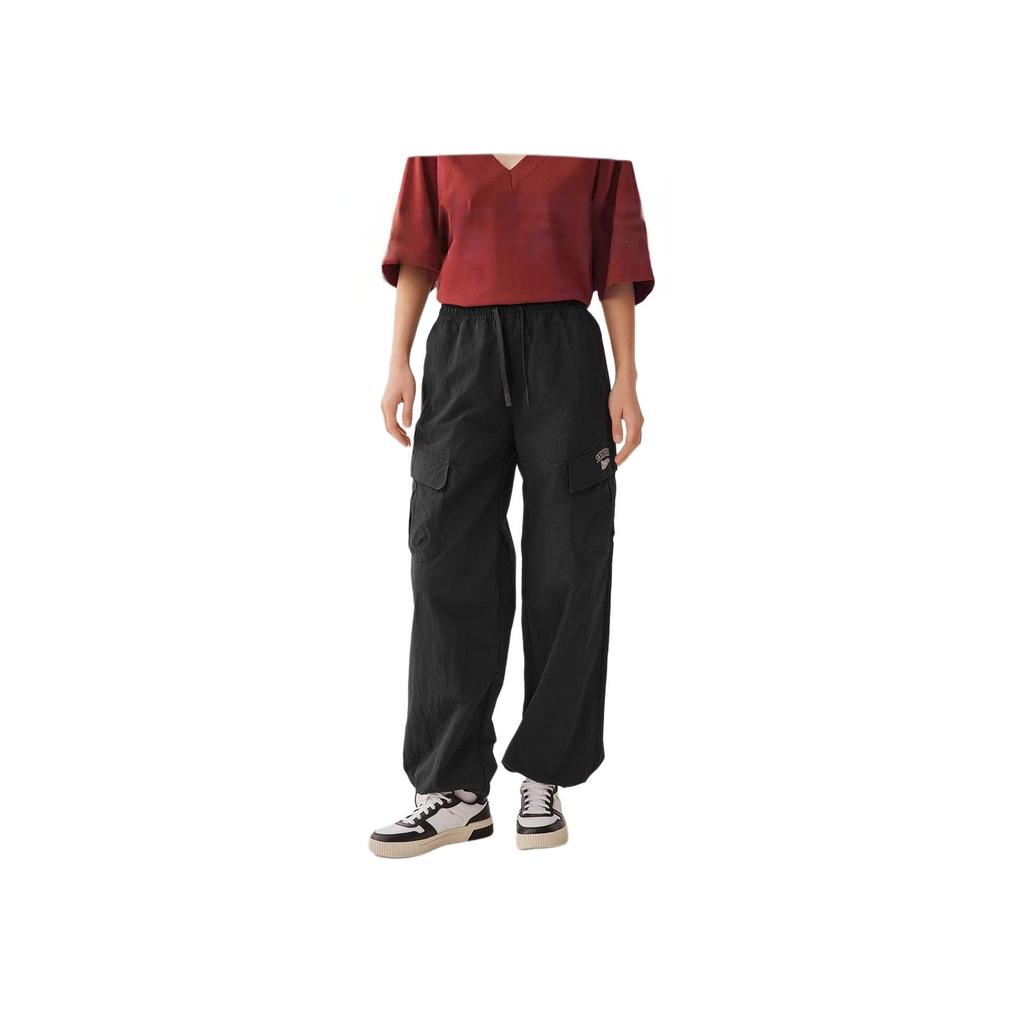 Skechers SS25 Fashion Simple UV Protection Loose Straight Casual Pants Men Bottoms Carbon-Black L225M074-0018