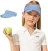 2pz/1pz Stella del Secolo UPF 50+ Visiera Solare per Bambini Regolabile per Ragazze con Coda di Cavallo Alta Cappello da Tennis Sportivo per Ragazzi Visiera da Corsa Golf