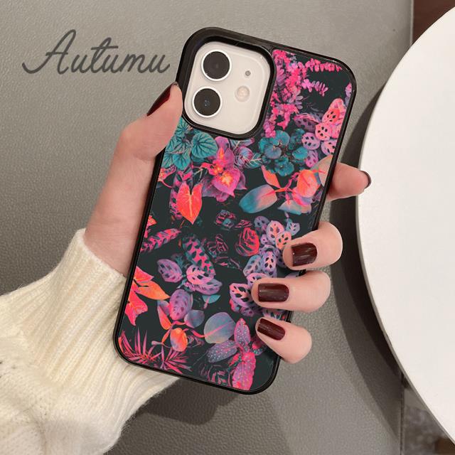 Plants Palms Jungle Phone Case for iPhone 11 12 13 14 Pro Max mini X XR XS SE 2020 6S 7 8 Plus Samsung Galaxy S21 S22 shell