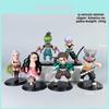 Demon Slayer Kimetsu No Yaiba Pvc Figure Set With Chibi Tanjiro Nezuko Inosuke For Desktop Display