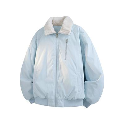 Amerikanische Retro-Pelzkragen-Reißverschluss-Paar-Stil Winterjacke 2025 - Herren Baumwollwattierte Oberbekleidung