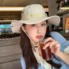 Unisex Summer Outdoor Fishing Hiking Bucket Hat Wide Brim Fordable Fishermen Sunsreen Hat Men Women Camping Visors Panama Hats
