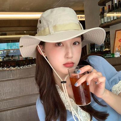 Unisex Summer Outdoor Fishing Hiking Bucket Hat Wide Brim Fordable Fishermen Sunsreen Hat Men Women Camping Visors Panama Hats