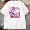 Three Moo Deng Moon Tshirt Unisex WOMEN Fuuny Cartoon Cute Moodeng Tshirt Cotton Short Sleeve O Neck Unisexs WOMEN Clothing Tops