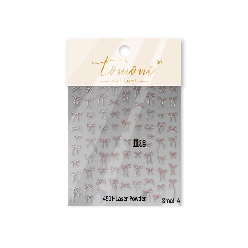 

Наклейки для ногтей Tomoni Красный бант - Японская канцелярия Металлические наклейки для ногтей