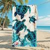 Ultra Absorbent Microfiber Beach Towel With Sea Turtle Print Quick Dry Large Size 70x140cm Pool Vacation Travel