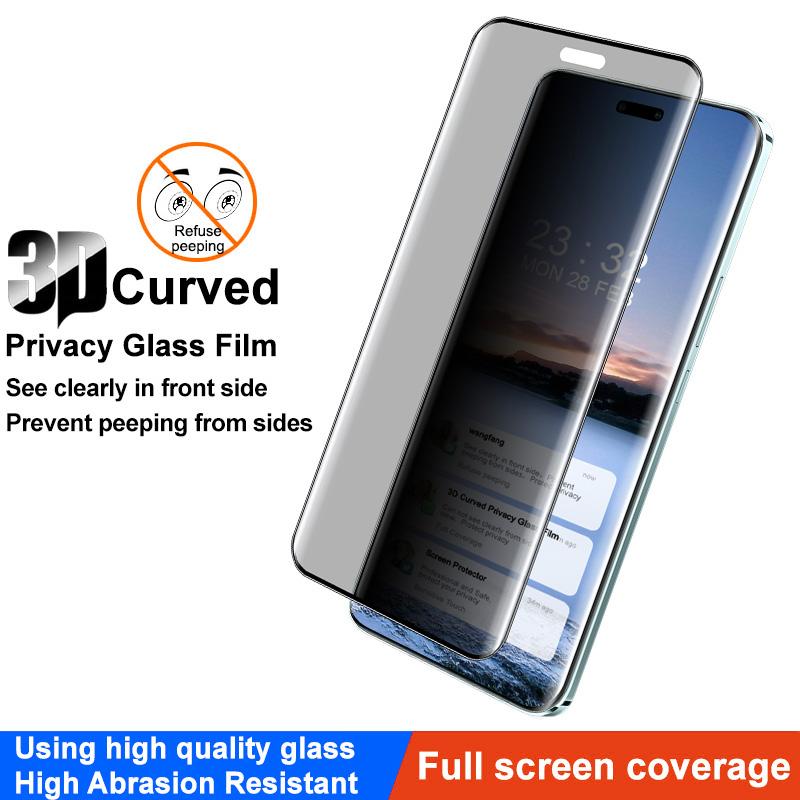 IMAK For Honor Magic6 Pro 5G/Magic6 Ultimate 5G Anti-Spy Full Screen Protector 3D Curved Film
