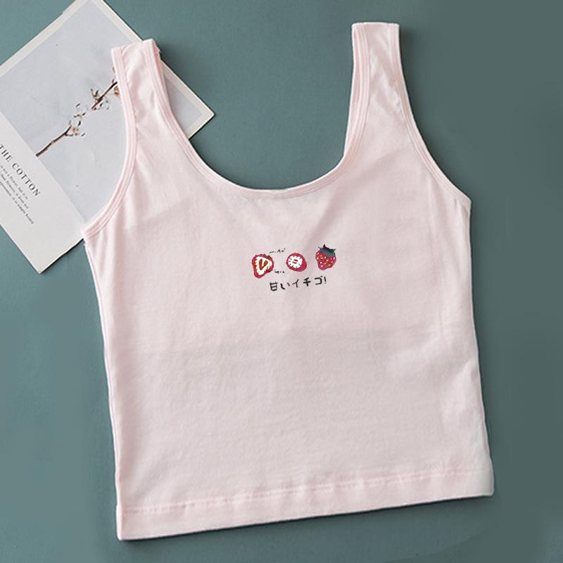 

Girls Long Style Training Bra: Ages 7-12, Anti-Protrusion Vest for Youth One Size (65-110 Jin)