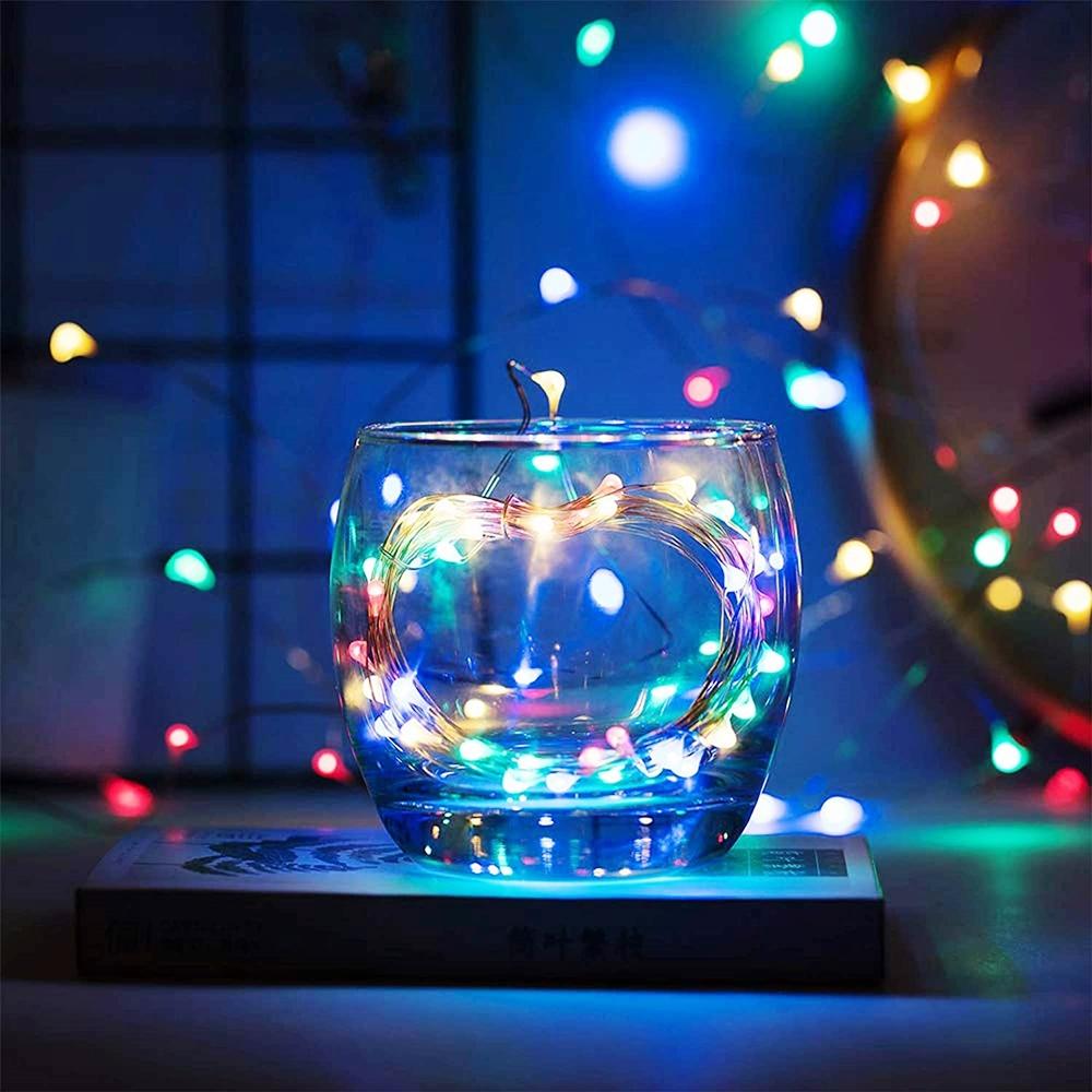 20/50/100 LED USB Fairy String Lights LED USB Copper Wire Garland Holiday Lighting USB Powered Wall Decor Lamp Christmas Decor Halloween Decorations