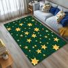 3D Pentagram Geometrischer Teppich Kurzer Samt Rutschfeste Fußmatte für Wohnzimmer Schlafzimmer Kinder Heimdekoration Große Teppiche