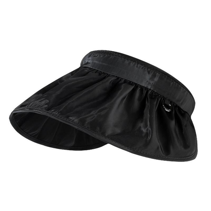Women's Sun Hat 2024 New Arrival UV Protection Summer Sun Hat Shell-Style Open-Top Hat Face-Covering Wide-Brimmed Headband Hat