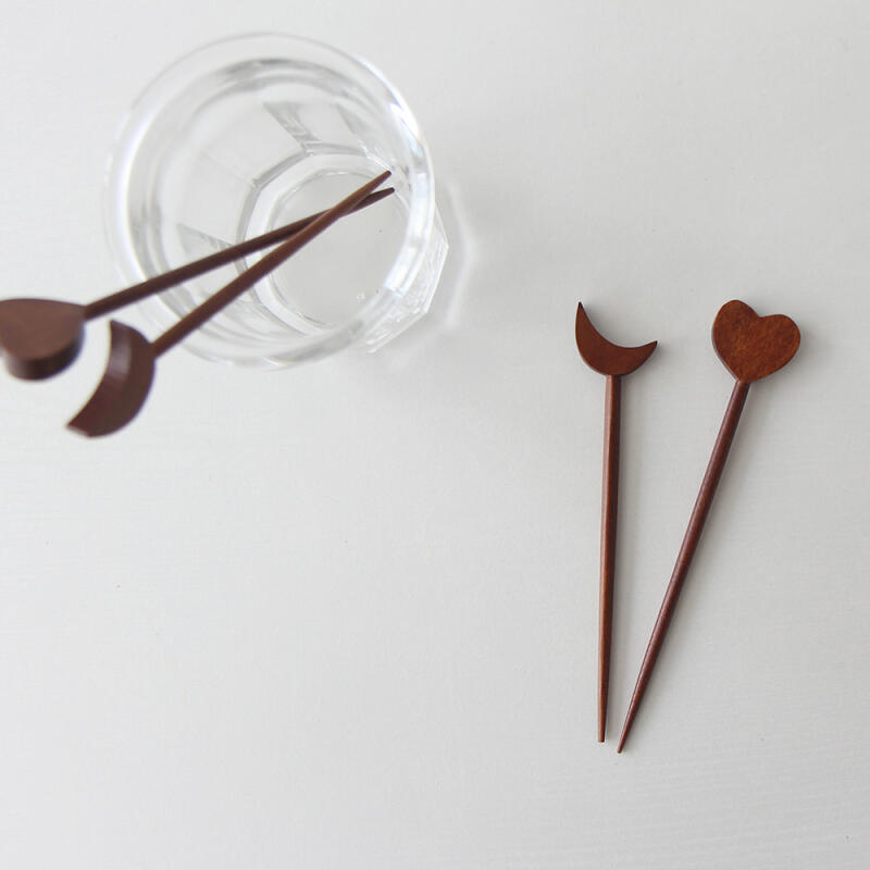 Wood Dessert Holder 3-piece set 3 stars