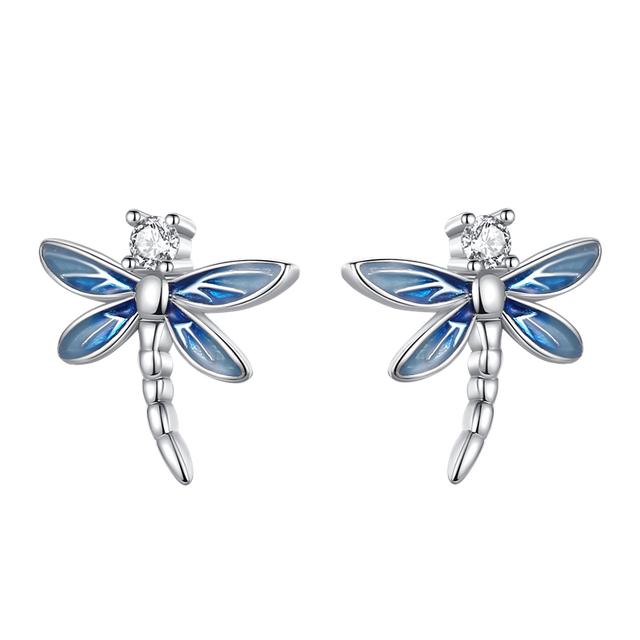 Wiosna 925 Srebro Sterlingowe Kwiat Owad Kobiety Kolczyki Geometryczne Koło Sztyft Złote Kolczyki Srebro 925