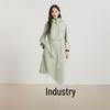 Gejin Women's Slim-fit Hooded Trench Coat
