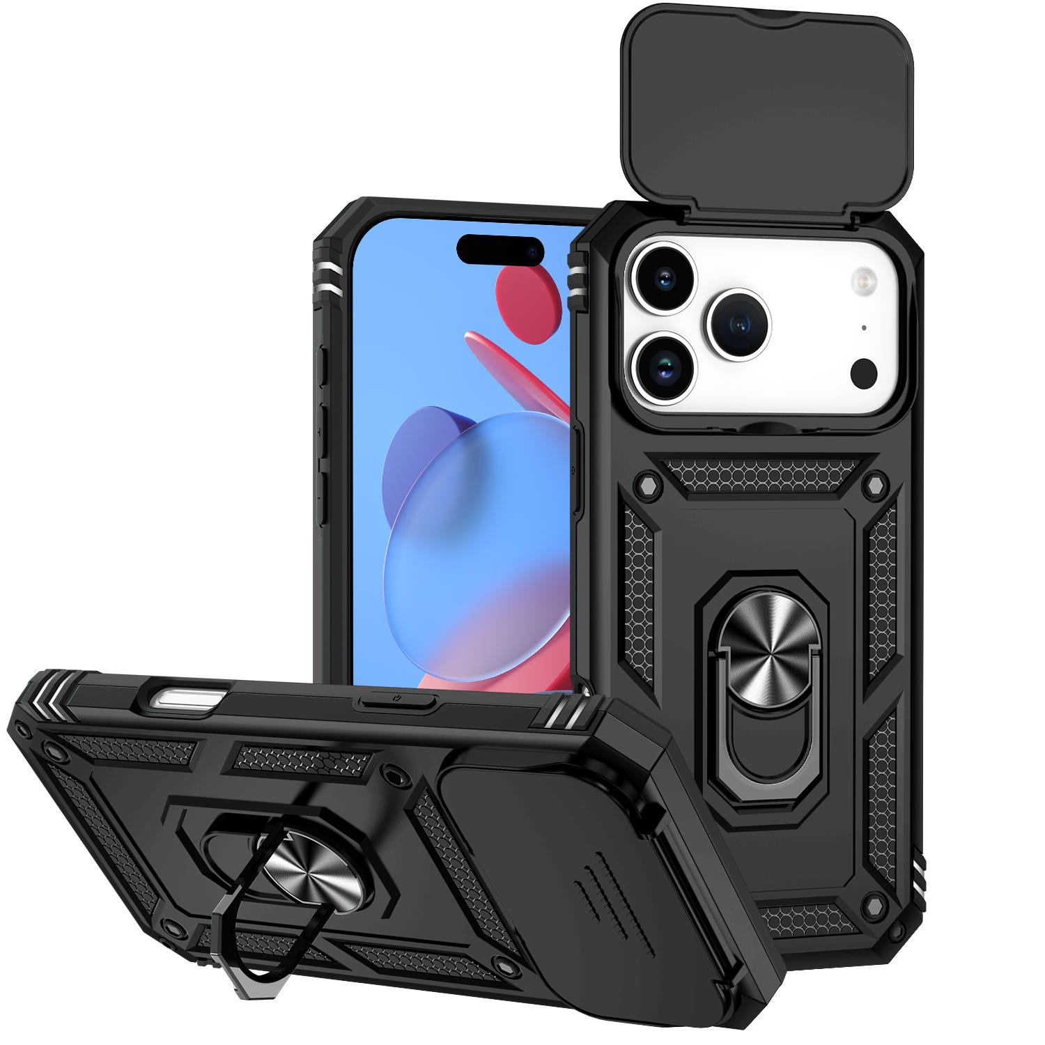 

Lens Flip Magnetic Ring Holder Cover Protection Phone Case for iPhone 17 Air 16 15 14 13 12 11 Pro Max XS X XR 7 8 Plus Cover iPhone 11 Pro Max чорний