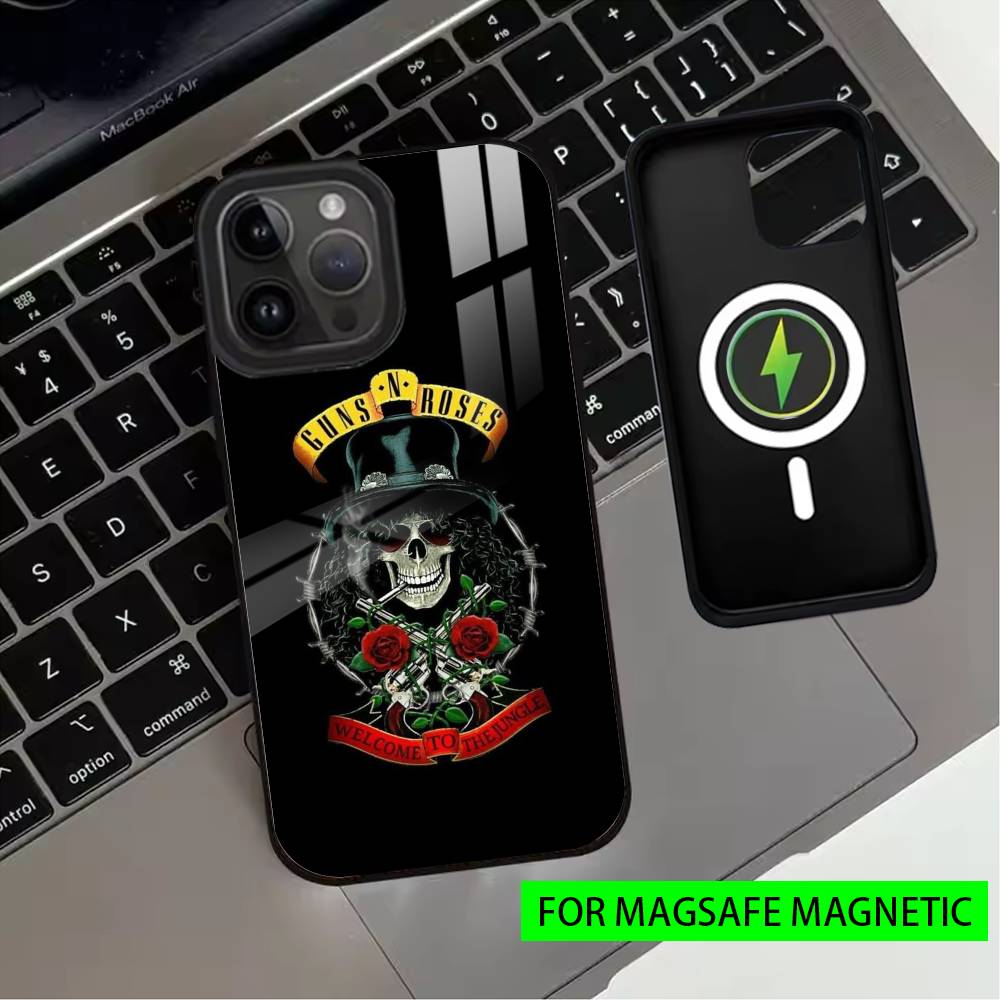 G-Guns N R-Roses Good Time Phone Case For iPhone17,16,15,14,13,12,11 Plus,Pro Magnetic with Magsafe Wireless Charging