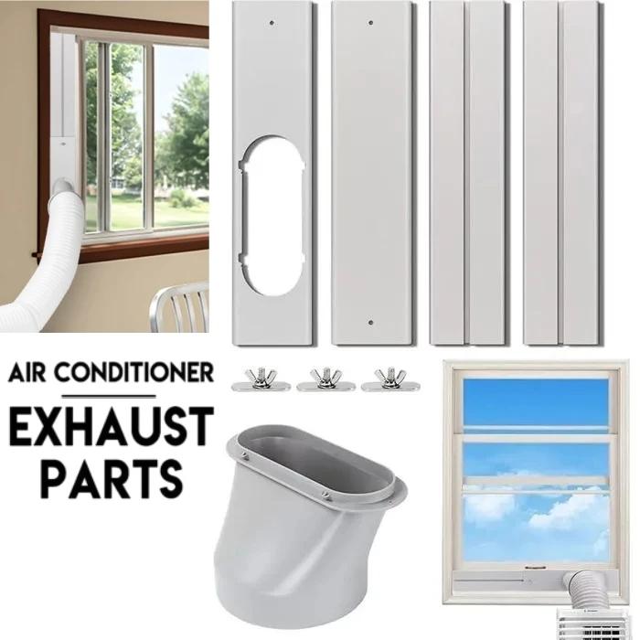 Portable Air Conditioner Window Vent Kit Adjustable Exhaust Hose Adapter Plate for Sliding Windows AC Accessories Home Decor