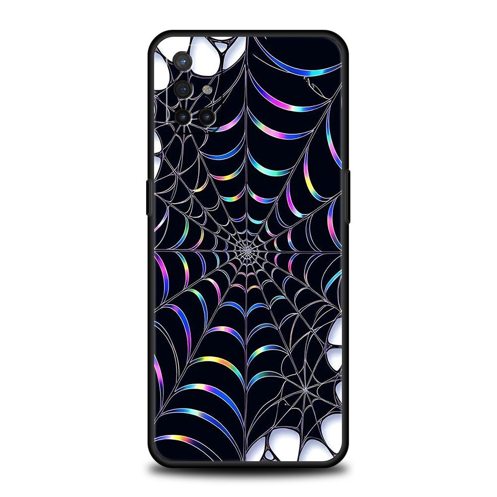 Spider Web Phone Case For Oneplus 13R 13 12R 11 10T 10R Nord N100 N200 N10 10 9 9R 9RT CE 3 2 Z Pro 5G Soft TPU Cover Fundas Bag