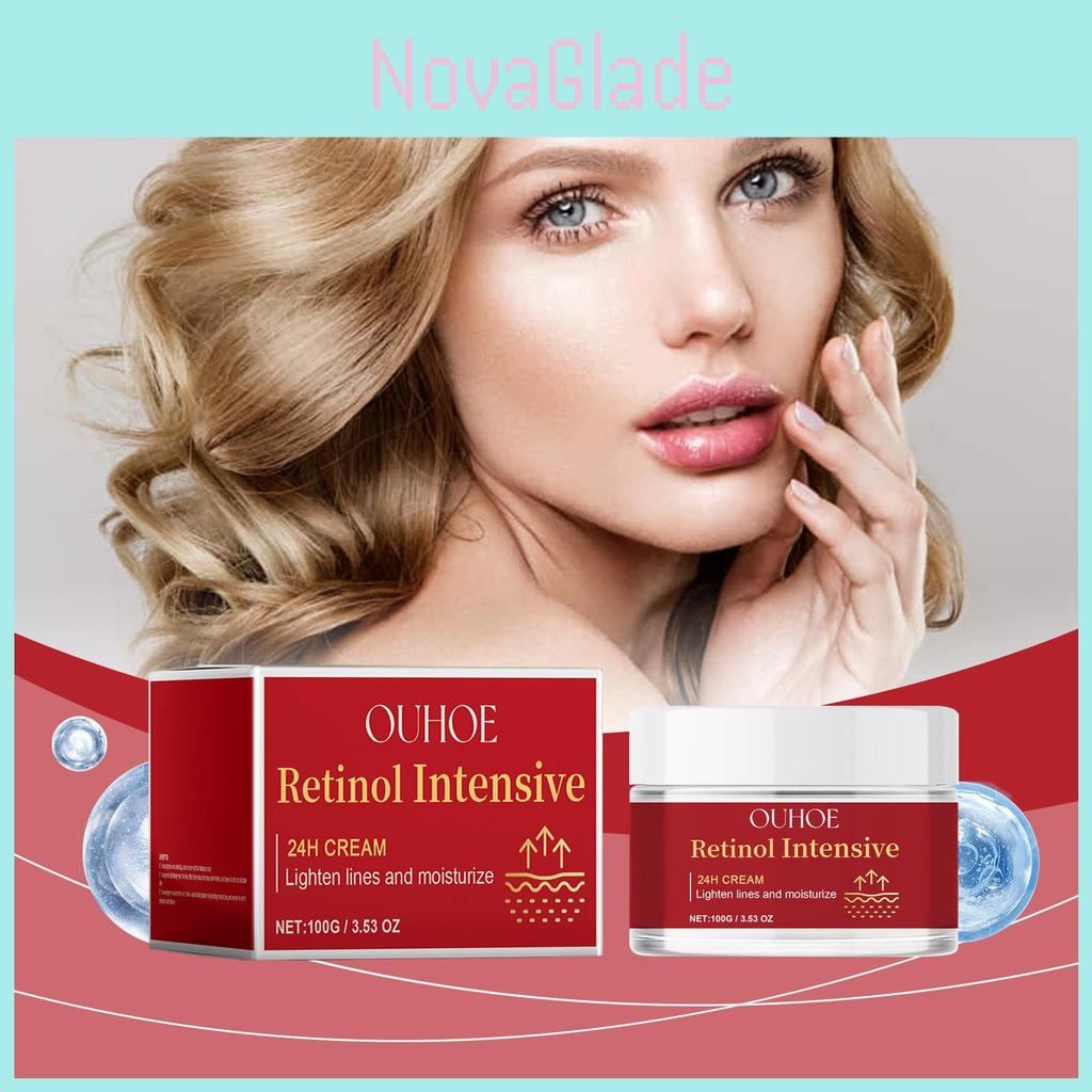 Ouhoe Retinol Anti-aging Cream For Face Wrinkle Reduction Deep Hydration Brightening 100g