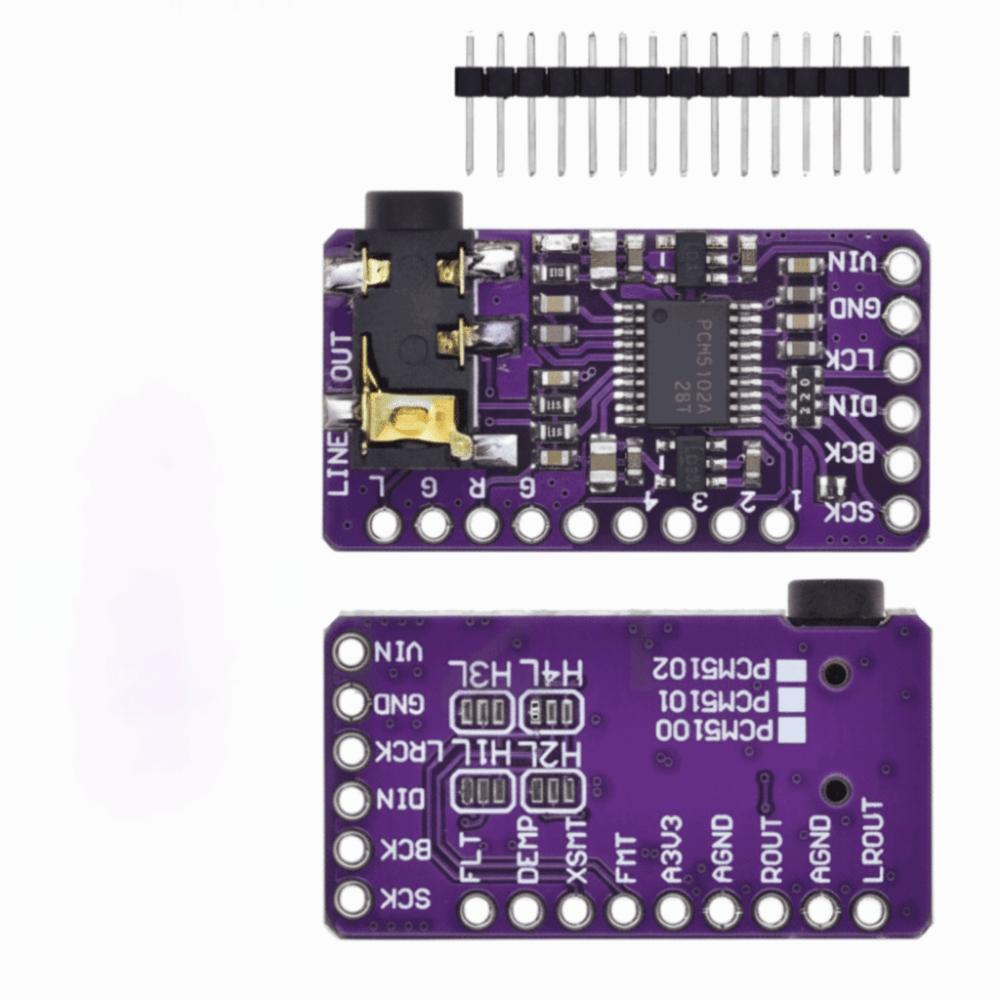 Digital Audio I2S Player Module PCM5102A DAC PCM5102A I2S Module PCM5102 Audio Board  Raspberry Pi