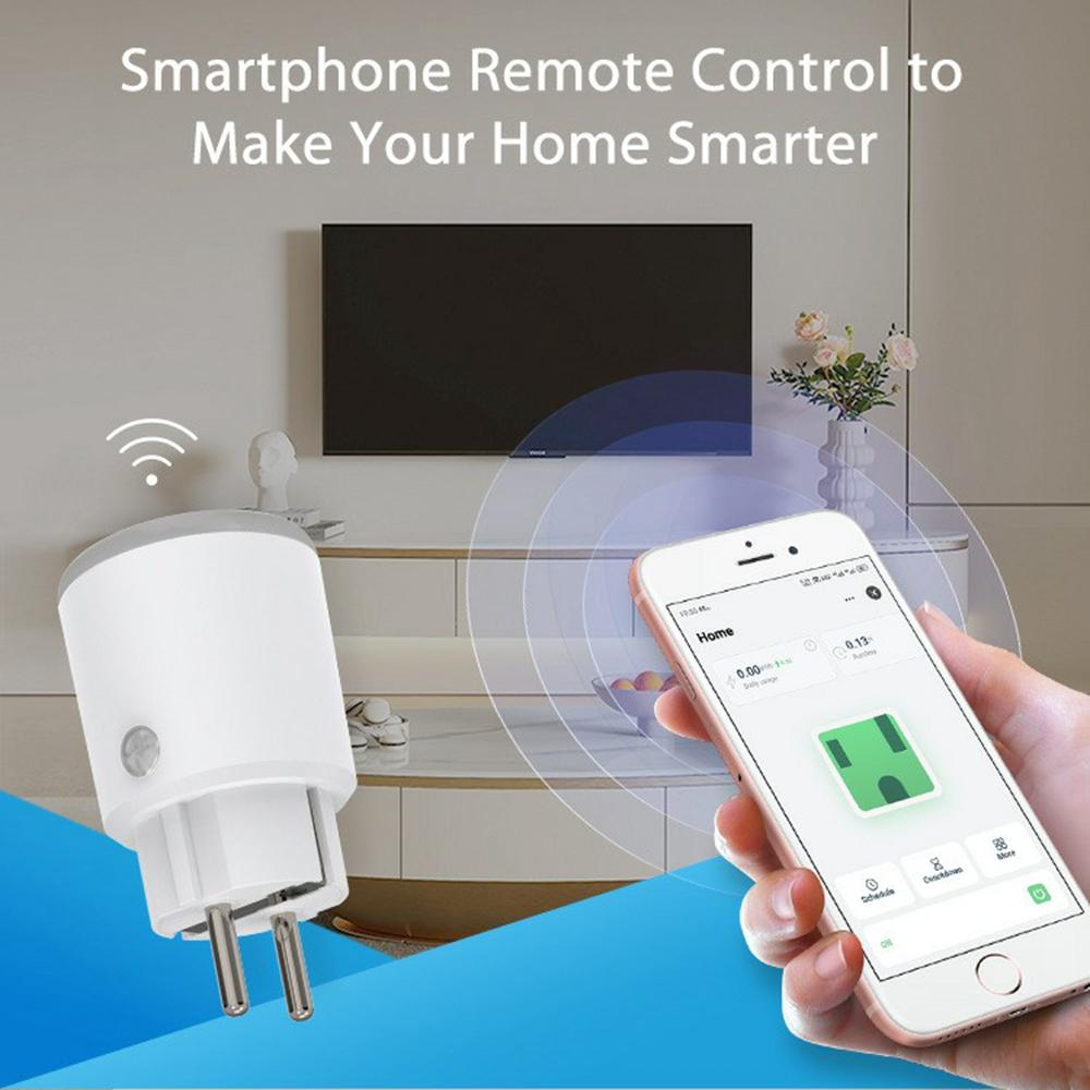 NEO Matter NAS-WR10WM 16A WiFi Smart Plug with Power Meter Smart Control for Apple / Google / Amazon