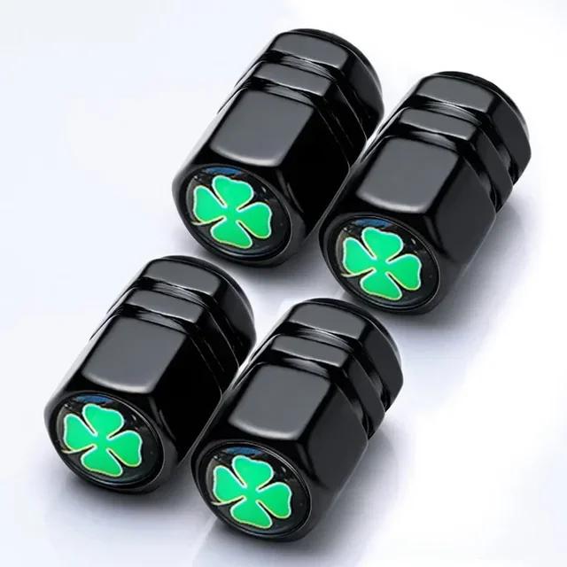 4Pcs Tire Valve Stem Caps, Universal Car Wheel Air Valve Dust Proof Covers for Cars, Trucks, SUVs, Bikes and Motorcycles Amagi
