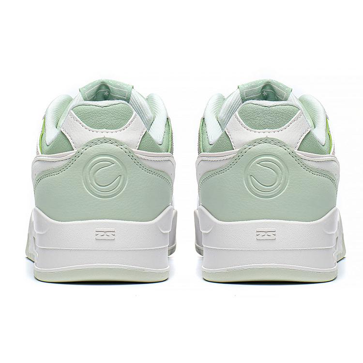 Li Ning Yuebai Cushioning Slip Resistant Abrasion Resistant Low top Sports Casual Shoes Women's White Green AGCS252-8