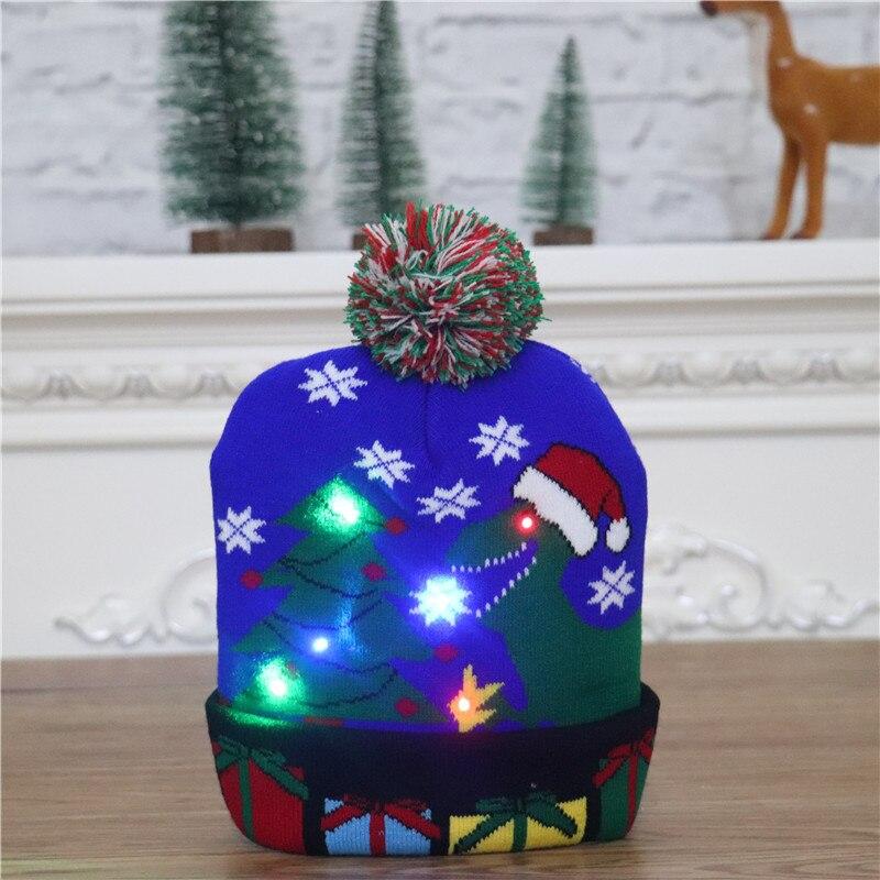 Decorazioni natalizie Adulti Bambini a maglia Cappelli di Natale Colorati Cappelli  di Babbo Natale incandescenti acquista in modo economico — spedizione  gratuita, recensioni reali con foto — Joom