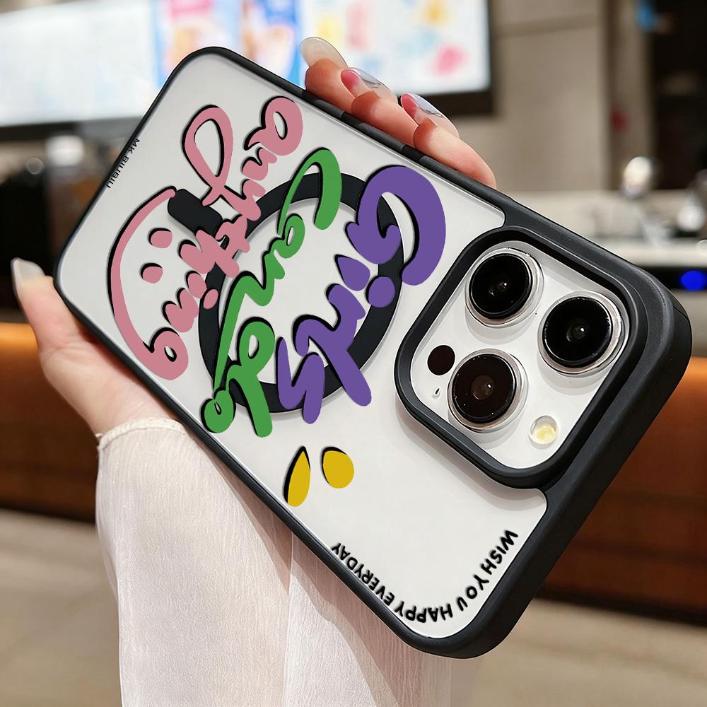 Magnetic Phone Case for iPhone  11 12 17 14 15 Pro Max 15 14 16 Pro13 14 15 16 Shockproof Case Mag-Safe Magnetic Ring Back Cover