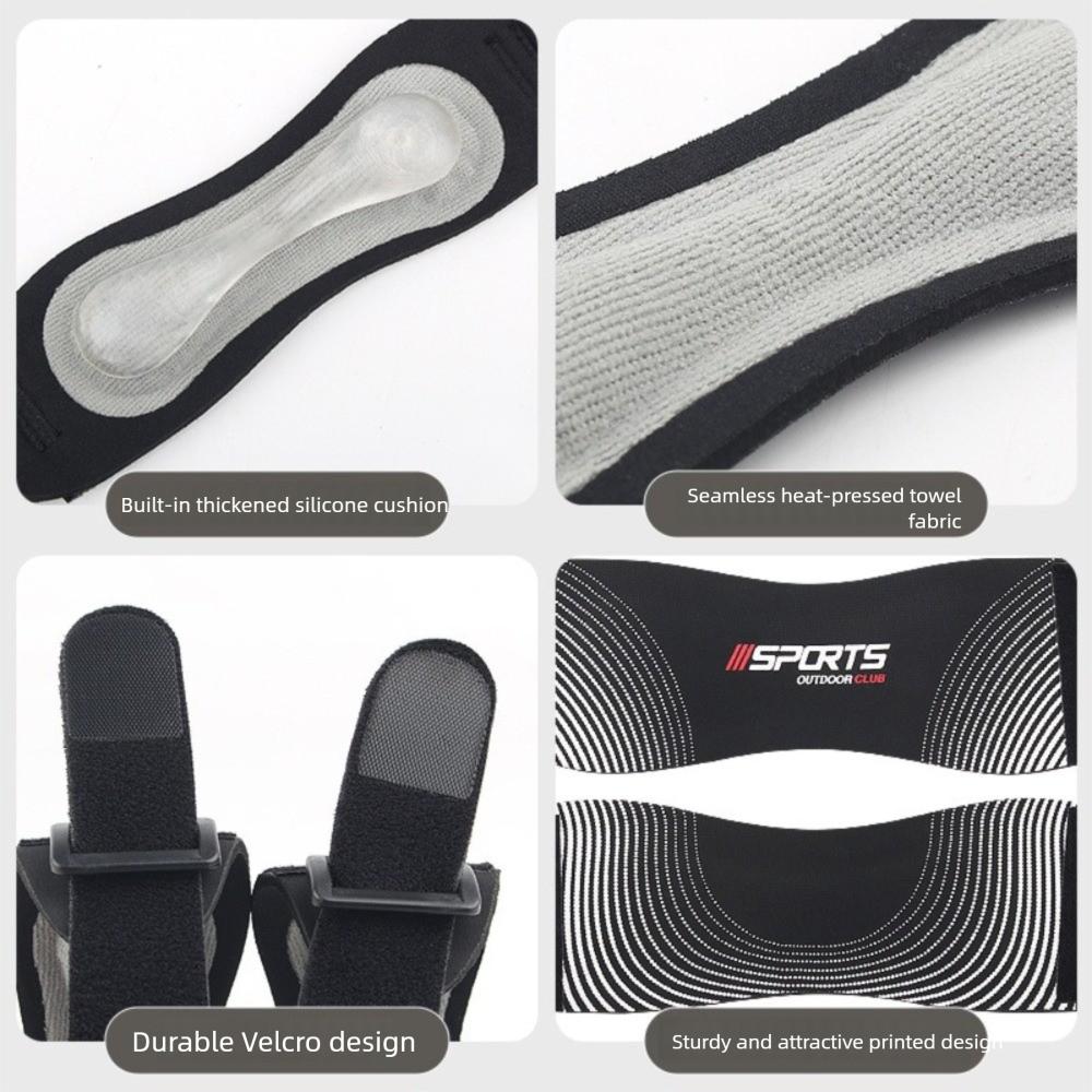 Double Silicone Pads Patella Knee Brace Adjustable Knee Wrap Sleeve  for Men Women