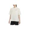 Nike Daisy Series Floral Print Pullover Crew Neck Short Sleeve T-Shirt With Drop Shoulders Women Tops Sail-White HJ9427-133