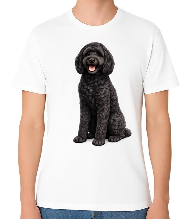 Black Cockapoo T-Shirt Teddy Fluffy Beautiful Dog Lover Top Gift Unisex Tee S разноцветный