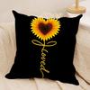 Simple Stylish Sunflower Cushion Cover Square Pillow Bedroom Sofa Leisure Comfort Living Room Home Decoration X