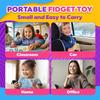 6Pcs Rotating Fidget Ring Set Quiet Silicone Sensory Finger Spinner Anti-Anxiety Stress Relief Toy For Adults  Office Home