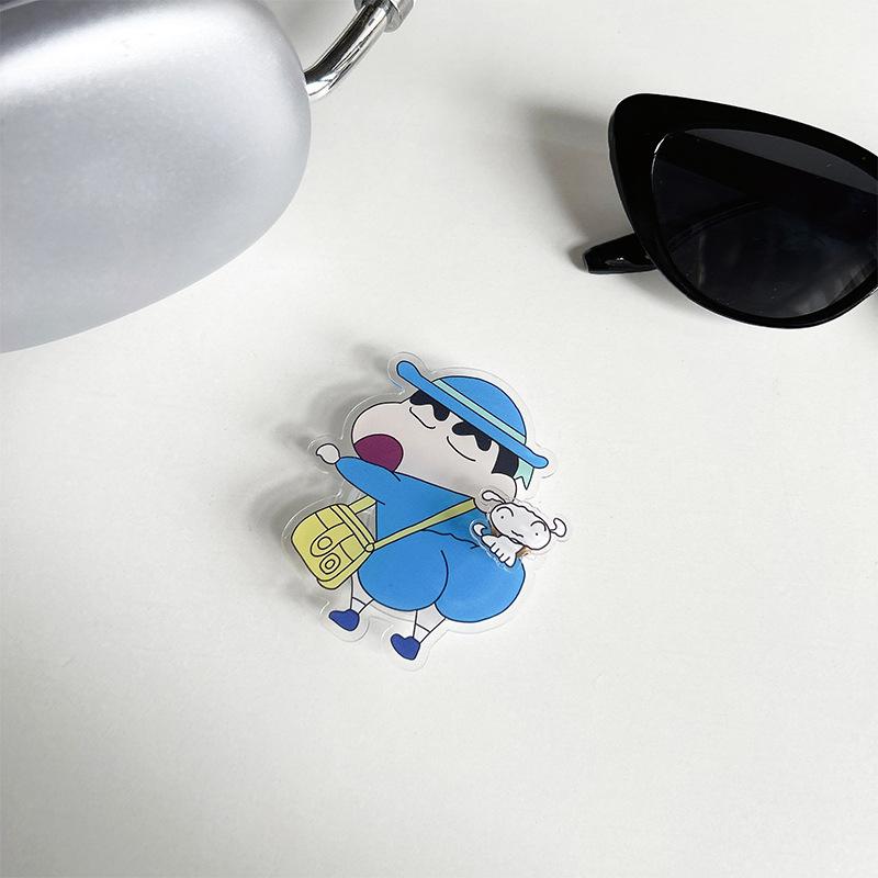 Cartoon Cute Little New Snot Dumby Can Rotate Mobile Phone Airbag Bracket Wind Back Sticker Ring Niche