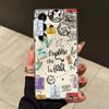 Travel Postcard Phone Case For Samsung Galaxy A35 A55 A53 A54 A34 5G Note 20 S23 S25 S24 S22 S21 Ultra FE Plus Clear TPU Fundas